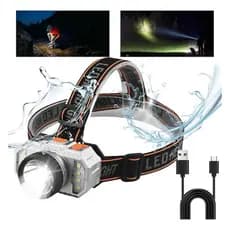 H'maston HW09 800mAh  Lanterna Cabeça Recarregavel Prova Dagua com Led Prova d'água Leve