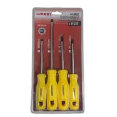 Jogo De Chave Fenda/Philips com 4 Peças Profissional