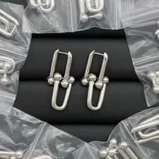 Moda Feminina Marca Designer Ouro Metal Luxo Corrente Link Brincos Jóias Presente