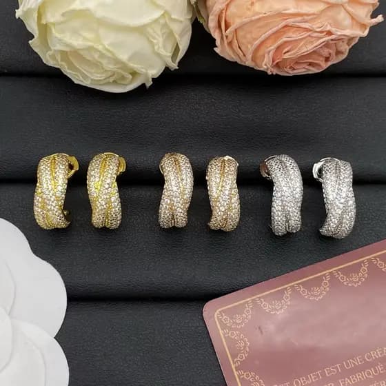 Mulheres Meninas Strass Luxo Bling Festa De Casamento Escritório Noite Brincos Jóias
