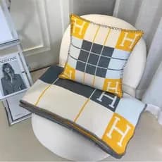 45x45cm Luxo Cashmere Lã Mistura Listrado Lance Fronha Estilo Nórdico Capa De Almofada Para Sofá Cama Decoração Casa