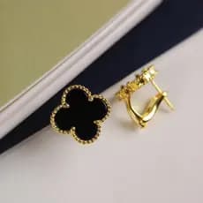 Moda Clássica Banhado A Ouro 18k Brincos Para Mulheres Trevo Clap Designer Marca Jóias Presente