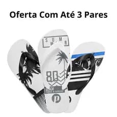 Kit Chinelo Masculino Confortável Passeio