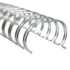 Wire-o Ps 3:1 - 3/8 - Silver  Prata  (A-4 )  c/ 34 Anéis = 10 Un.