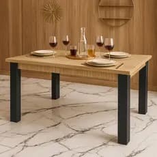 Mesa de Madeira para Sala de Jantar – 4 Lugares com 120x90cm