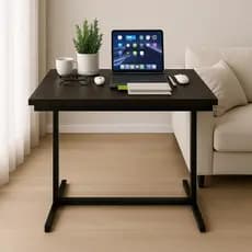 QUEIMA DE ESTOQUE - Mesa Industrial de Apoio – Ideal para Estudo – Cor Preta