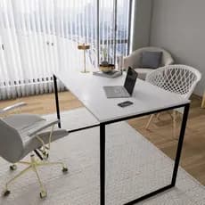 Escrivaninha Industrial Escritorio Home office 90  x 60 Cm Mesa Notebook Computador Ferro