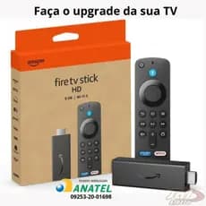Novo Fire Stick TV Amazon 3ª Geração Full HD | Controle por Voz com Alexa