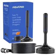 Antena Digital Interna 4 Em 1 Hdtv Vhf Uhf Fm DTV-150 Aquário