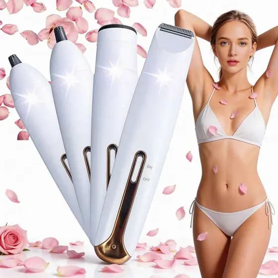 Depilador Elétrico Íntimo Feminino Virilha Biquíni Axila Corporal Sem Dor Recarregável