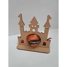 Kit com 30 peças porta bombom castelo / princesa em MDF