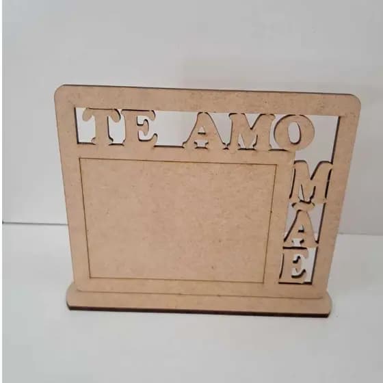 Kit com 10 unidas de porta retrato para foto 9x7 cm Mãe Te Amo / Dia das Mães