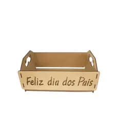 Kit com 02 unidades Caixotes vazado Feliz Dia dos Pais - lembrança escolar, eventos igreja de dia dos pais