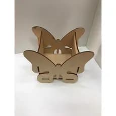 Kit 10 peças Cachepo / Vaso Borboleta em MDF cru - Jardim / Aniversário