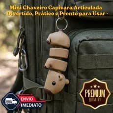 Mini Chaveiro Flexpop Capivara Articulada 3D Criativo Divertido Mochila Chaves Presente Original