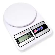 Balança Digital De Cozinha Com Precisão De 1g A 10 Kg Função Branco 10 Kg