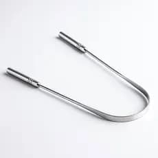 Limpador Raspador De Língua Em Aço Inox Para Higiene Bucal