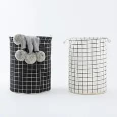 Cesto Organizador Multiuso Tecido Dobrável Roupa Brinquedos Lavanderia