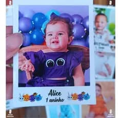 Foto Imã Geladeira - Lembrancinha- Batizado- Formatura-Personalizado-Tamanho 7x9cm