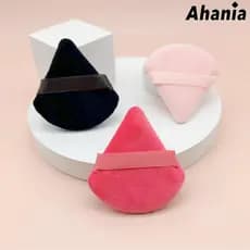 Ahania 4/6/8 Esponjas de Veludo Triangular Para Pó Compacto, Pó Solto, Blush, Base Ultra Macia