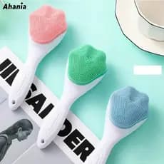 Ahania Escova Limpeza Facial De Silicone Pata De Gato Esfoliante Limpeza Profunda Cores Aleatórias