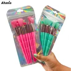Ahania Kit De 8 Pincel De Maquiagem Multifuncionais Para Base Sombra Iluminação Blush Pó Compacto