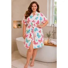 Roupão Plus size Banho XGG(G3) Atoalhado Unissex Adulto Extra Macio