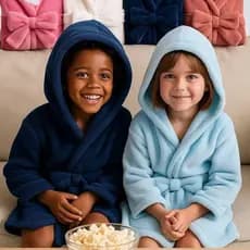 Roupão Para o Frio Infantil Com Capuz Mantinha/Varias cores, Manta Conforto e Elegancia Inverno