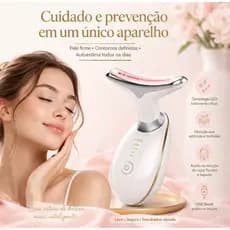 Massageador Facial LED Bivolt Rejuvenesce Cores Sortidas