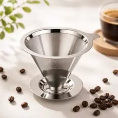Coador Café Inox 103 Permanente Reutilizável Premium
