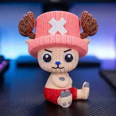 Boneco Chopper One Piece Geek Colecionável Estilo Amigurumi Cabeça Articulada