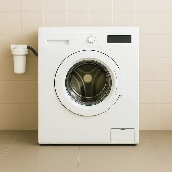 Filtro de Água P/ Máquina de Lavar com Refil Polipropileno Água e Roupas Mais Limpa Menos Manutenção