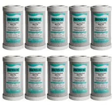 Kit 10 Filtro Em Carbon Block 5'' P/ Filtro De Agua Carvão Ativado Refil