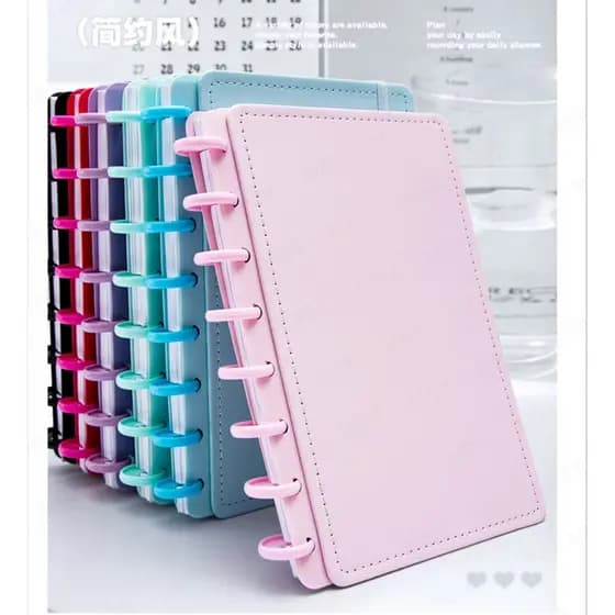 Caderno De Discos Inteligente A5 /B5 Capa Dura 80 Folhas Pautadas Diário Planner Escolar Basic