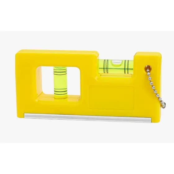 Mini Nível 2 Bolha De Bolso Nivelamento Precisão Plástico