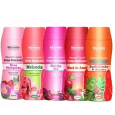 Kit 5 Sabonete Íntimo Refrescante Rosa Mosqueta + Melância + Cereja Ice + Maçã Do Amor + Barbatimão