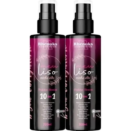 Kit Spray Protetor Térmico 10 em 1 Capilar Meu Liso Minha Vida 200ml Rhenuks