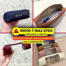 Estojo escolar personalizado com nome ou iniciais estojo de lápis slim odontologia enfermagem medicina
