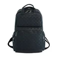 Mochila Masculina Moda Lazer Saco De Computador Couro Do Plutônio Grande Capacidade De Viagem Curta Negócios Personalida