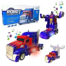 Caminhão Transformers Optimus Prime Vira Robô Para Criança