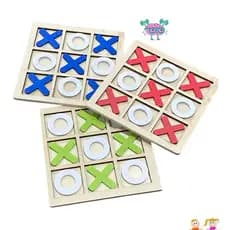Kit 3 Jogo Da Velha Tabuleiro Educativa De Madeira Brinquedo