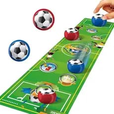 Jogo De Mesa Educativo Desafio infantil 1 Metro 6 PÇS com Rodinhas Basquete/Futebol/Corrida