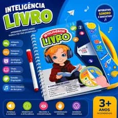 Livro Inteligente Educativo Ingles Portugues Interativo Sonoro Para Criança