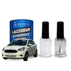 Kit Tinta Branco Artico 10ml e Verniz Rápido 10ml Automotivo Sherwin Williams Cobertura Brilhante