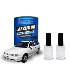 Kit 2 Tintas Automotiva Branco Geada Carro Volkswagen 01142 10Ml  Sherwin Williams Alta Cobertura