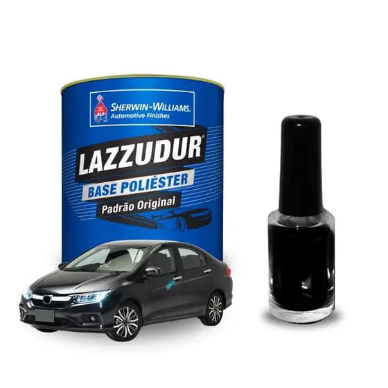 Tinta Automotiva Preto Cadilac 00901 10Ml Para Veículos Carro Sherwin Williams Acabamento Brilhante
