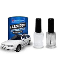 Kit Tinta Branco Geada 10ml e Verniz Rápido 10ml Automotivo Sherwin Williams Alta Cobertura