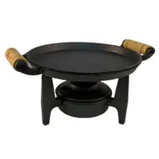 Bifeteira De Ferro Fundido + Fogareiro Ferro Gourmet Santana