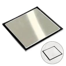 Ralo Linear Oculto Piso Invisivel Inox Aço escovado 10x10 15x15 60x8 90x8 Big Obra