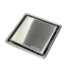 Ralo Linear Quadrado 10x10 Inox Oculto Invisível Antiodor